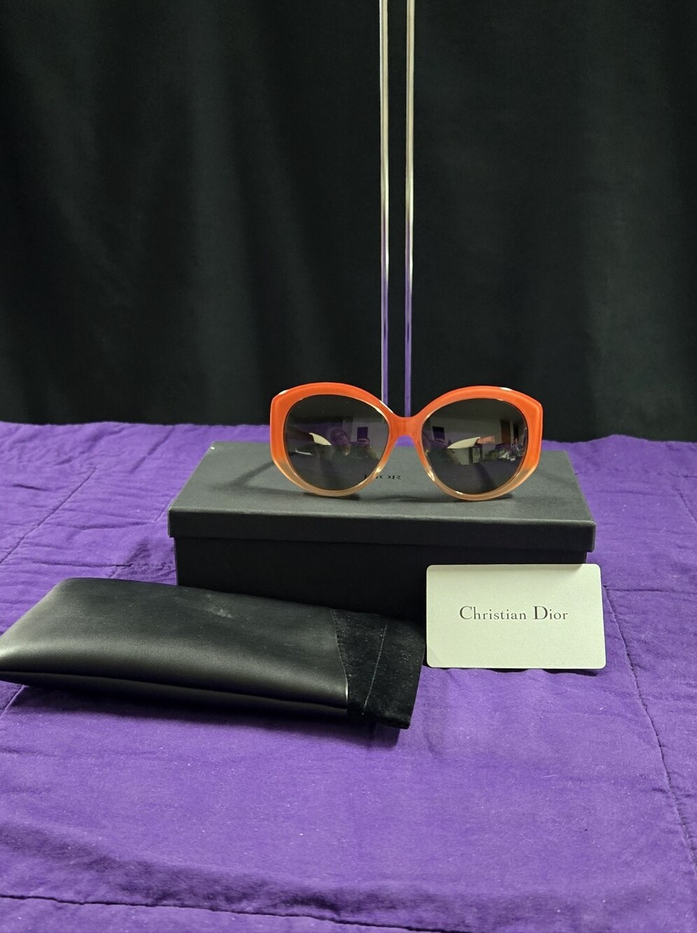 Dior Extase Over-sized Orange Ombre Sunglasses KW5XQ 58-16-140